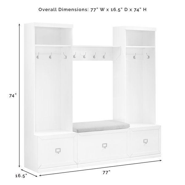 Laurel Foundry Modern Farmhouse Crestshire Hall Tree 77'' Wide with